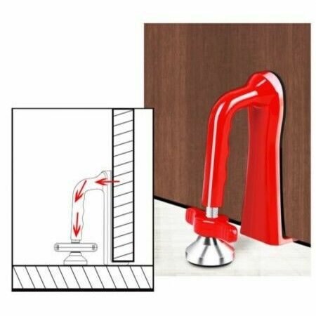 Portable Door Lock Brace for Home Security and Personal Protection Portable Door Closer Self Defense Door Stopper Door Lock Anti-theft Buckle Device