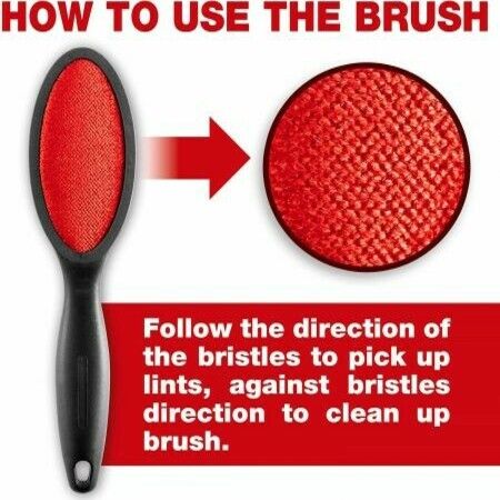 Lint Brush Lint Brush Pet Hair Remover Lint Brushes for Clothes Magic Brush Clothes Brush Garment Brush Lint Remover for Couch Reusable Lint Brush Lent Brush Miracle Brush Double Side 1 Pack