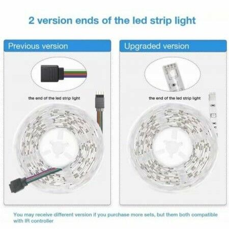 LED Strip Light 2835 SMD RGB Multi-Color Changing Lights 300 LEDs Rope with IR Remote 5M Length