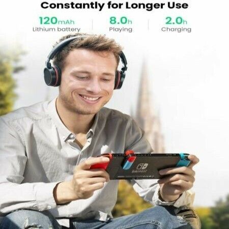 Bluetooth 5.0 Transmitter Compatible for Nintendo Switch Switch Lite 3.5mm Audio Adapter with APTX Low Latency Supports Wireless Bluetooth Headphones and Speakers