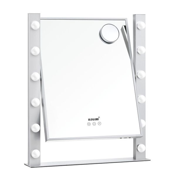 Maxkon Hollywood Makeup Mirror Lighted Vanity Mirror with 10 Dimmable Led Bulbs 3 Colours