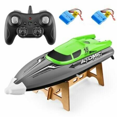 High-Speed 30km/h Remote-Control Ship Cooling Overturn Reset pull fishnet Speedboat