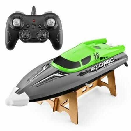 High-Speed 30km/h Remote-Control Ship Cooling Overturn Reset pull fishnet Speedboat