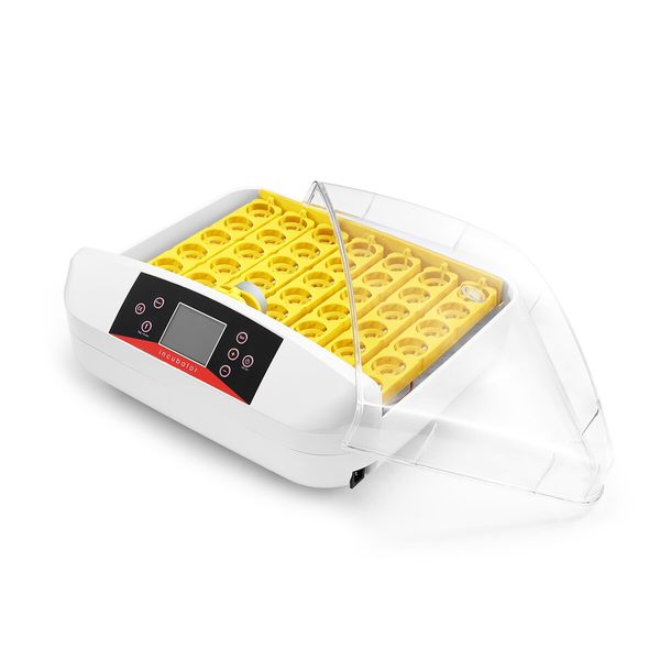 Automatic 42 Egg Incubator Digital Hatching Chicken Pigeon Quail Eggs Hatcher with LED Candle Lamps