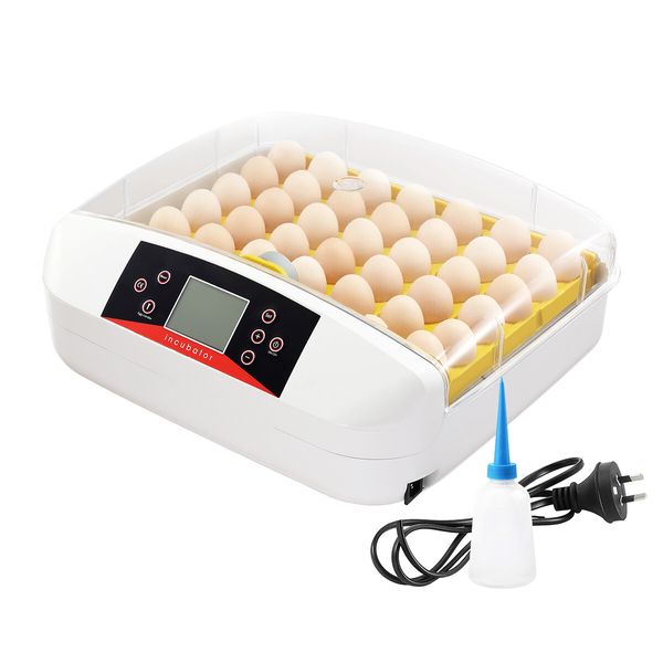 Automatic 42 Egg Incubator Digital Hatching Chicken Pigeon Quail Eggs Hatcher with LED Candle Lamps