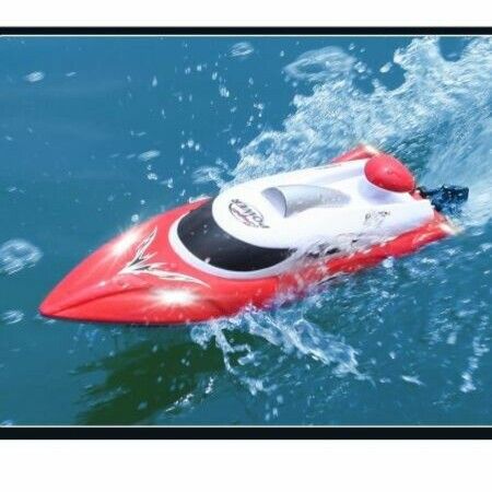 High-Speed 35km/h 200M Control Distance Cooling Overturn Reset pull fishnet Speedboat 2 batteries