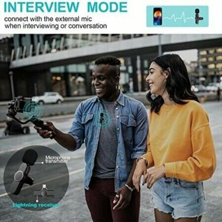 Plug-Play UHF Wireless Lapel Lavalier Microphone System for Video,Recording,YouTube Facebook Live Stream,Android TYPE-C