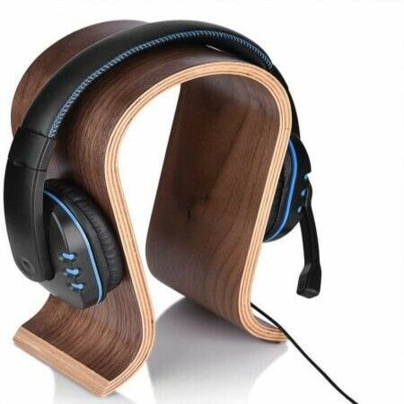 Wooden Headset Earphone Headphone U-shape Stand Hanger Holder RackAFN 4,750