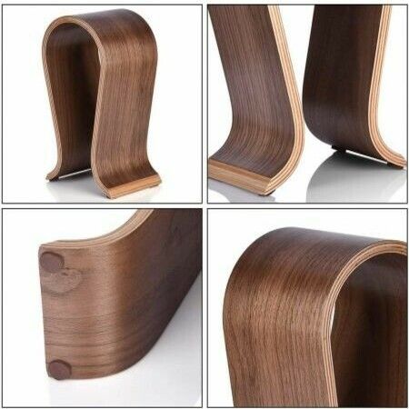 Wooden Headset Earphone Headphone U-shape Stand Hanger Holder RackAFN 4,750