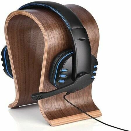 Wooden Headset Earphone Headphone U-shape Stand Hanger Holder RackAFN 4,750