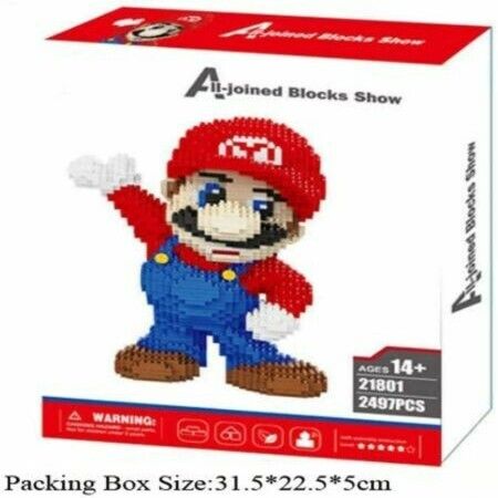 Super Mario Building Blocks Model Toys Educational Model Bricks Kids Toys Gifts