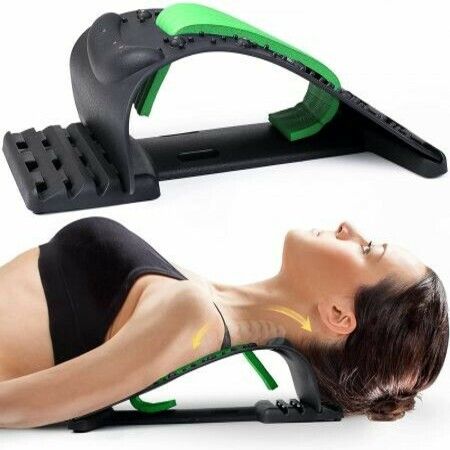 Neck Stretcher for Neck Pain Relief, Neck and Shoulder Relaxer  (Green)