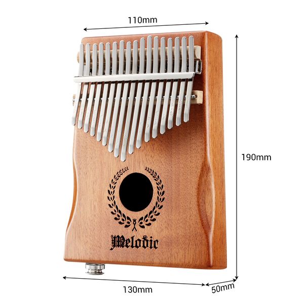 17 Key Electric Kalimba Thumb Piano Finger Mbira Kids Adults Instrument w/Protective Case 