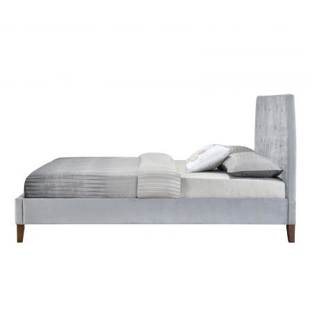 Angela Velvet Fabric Queen Bed Frame