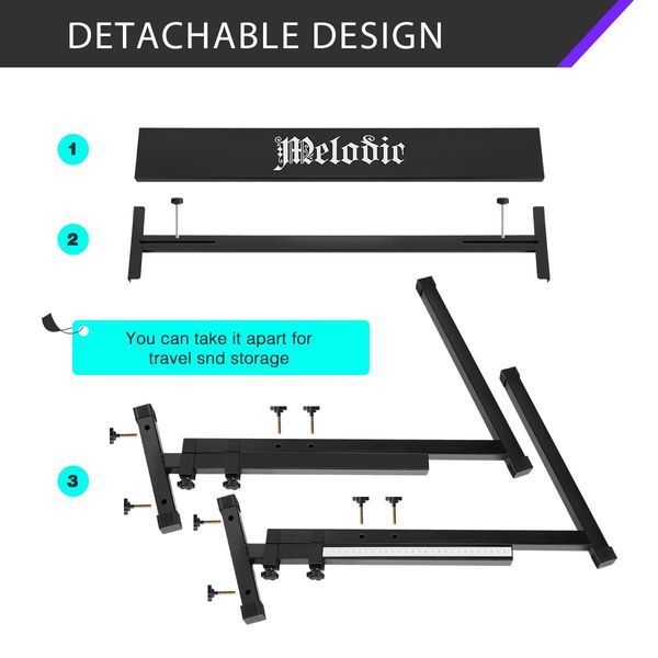 Melodic Keyboard Stand Stool Set Folding Piano Seat Adjustable Chair