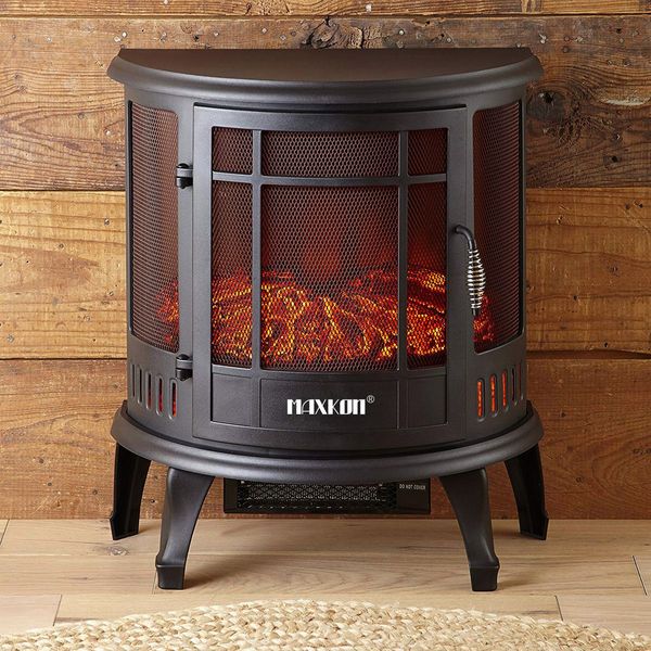 electric instant warm fire place flame effect log heater energy saving portable freestanding