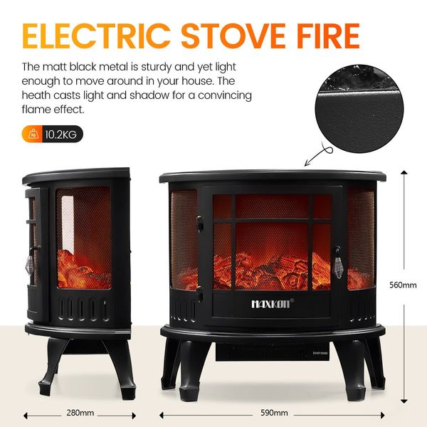 electric instant warm fire place flame effect log heater energy saving portable freestanding