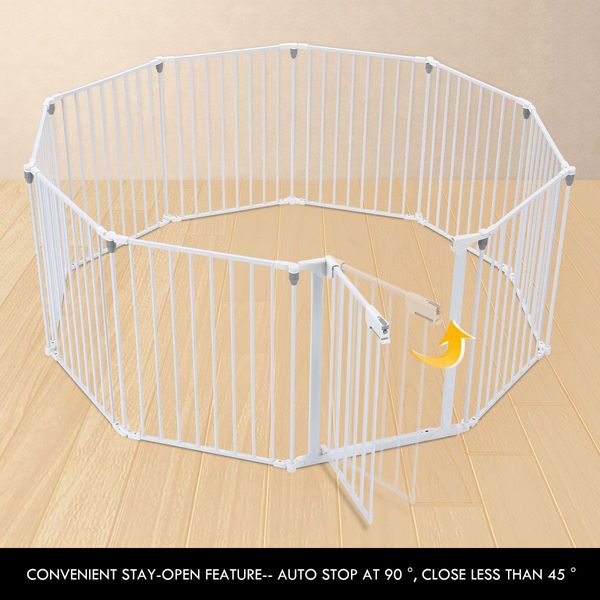 3 in 1 XXL 10 panels foldable kid baby toddler playpen safe gate play fence