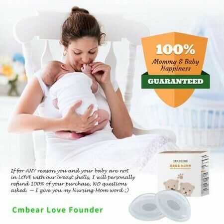 Breast Shell & Milk Catcher for Breastfeeding Relief Protect Cracked, Sore, Engorged Nipples & Collect Breast Milk collector shell 2pcs