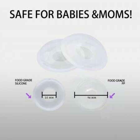 Breast Shell & Milk Catcher for Breastfeeding Relief Protect Cracked, Sore, Engorged Nipples & Collect Breast Milk collector shell 2pcs