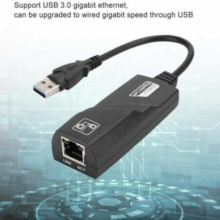 USB 3.0 Drive-Free Gigabit Ethernet Adapter Network Card for Game Machine USB Network Card Gigabit Ethernet