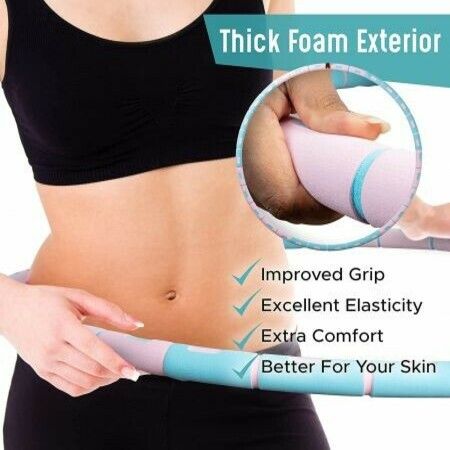 Exercise Hula Hoop 6 Sections Detachable Adjustable Weight loss waist slim  Size 90cm