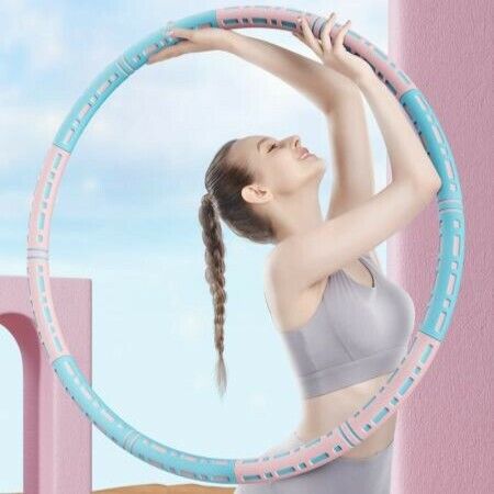 Exercise Hula Hoop 6 Sections Detachable Adjustable Weight loss waist slim  Size 90cm