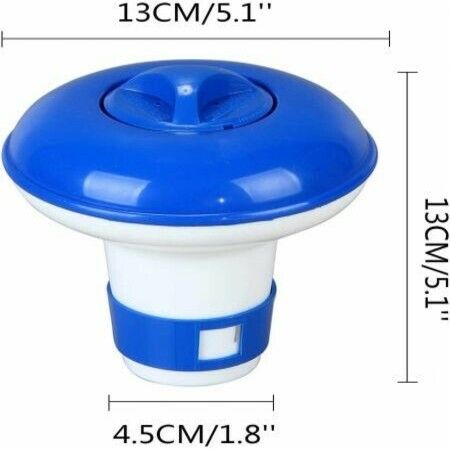 Floating Chlorine Dispenser for Pools, Mini Chemical Floater Dispenser