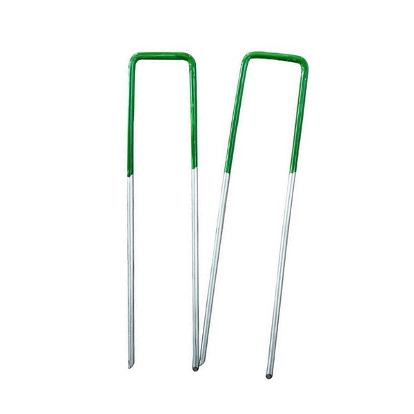 Artificial Grass Lawn Garden Tent Fence Nails Pins Pegs Fixers Stakes 50PCS Metal U Shape 3mm Thick