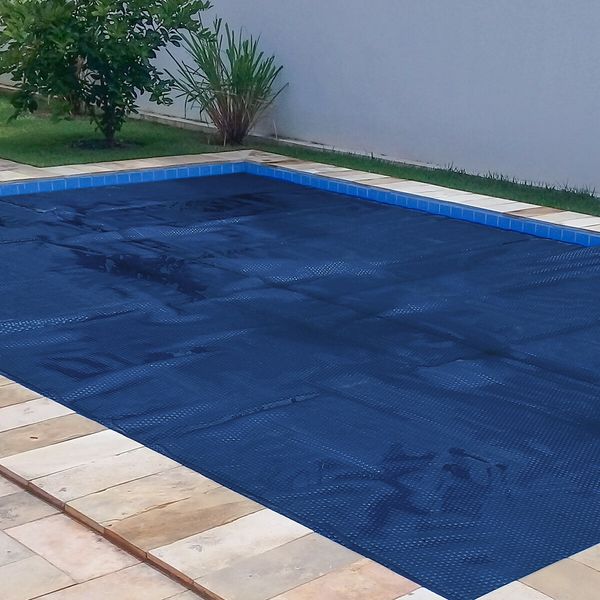 Swimming Pool Cover Safety Blanket Bubble Solar Mat Inground Above Ground 500 Micron 6.5mx3m Blue Black