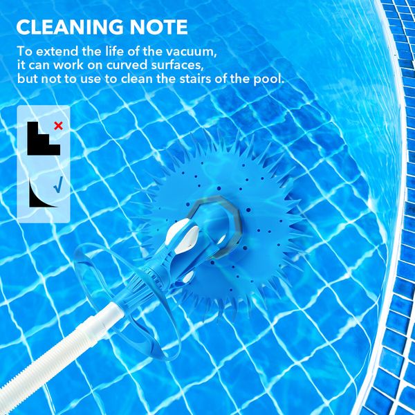 Auto Pool Cleaner Vacuum Automatic Suction Vacs for Inground Above Ground