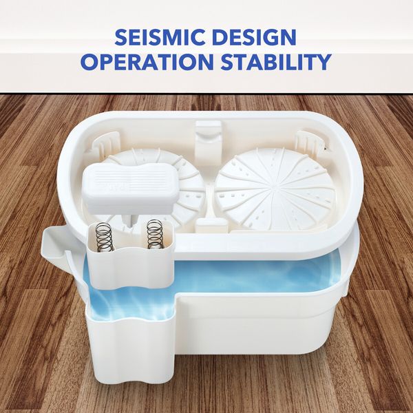 Automatic Electric Floor Mop Cleaner Cleaning Bucket 40.5x24.5x14cm