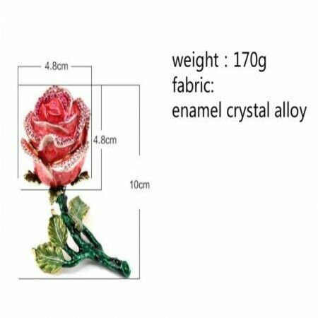 New Luxury Alloy Enamel Stereoscopic Rose Flower Jewelry Gift Box Necklace Rings Earrings Gifts Boxes Pack Carrying Cases