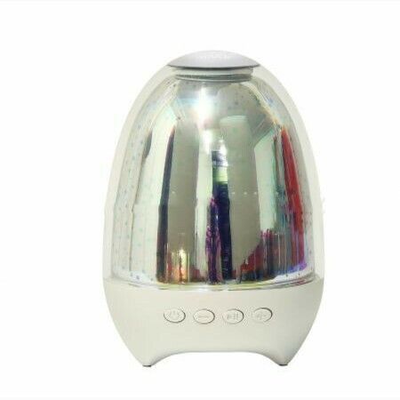 3D Glass Touch Control Bedside Table Lamp 7-Color LED ?Portable Wireless Speakers, Rechargeable Table Lamp