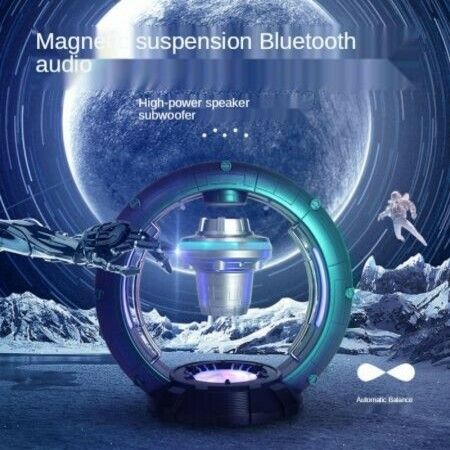 Magnetic Suspension Speaker Decoration Creative Hanging Wireless Bluetooth Subwoofer Color Changing Light Small Night Lamp