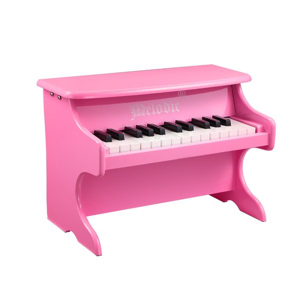 Melodic 25 Keys Mini Electric Keyboard Piano Toy for Children Hand-Eye Coordination Pink 