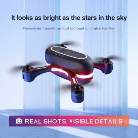 2022 Newest LSRC Rainbow Mini Drone 720P HD Dual Camera WIFI FPV Hight Hold One Key Return Quadcopter RC Dron Kid Gifts