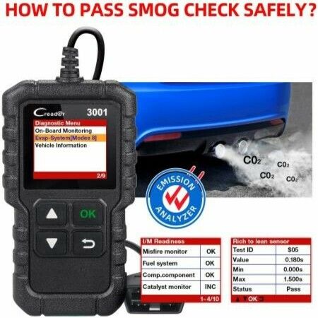 CReader 3001 obd2 code reader OBD Scanner engine Fault code reader, View Freeze Frame Data