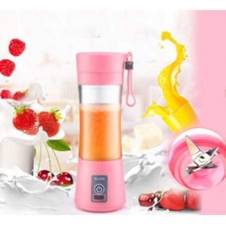 2 In 1 Portable Juice Blender Electrical USB Rechargeable Juicer Cup Juice Maker ???Pink