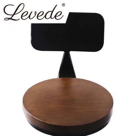 Levede Industrial Bar Stools Kitchen Stool Wooden Barstools Swivel Vintage Chair