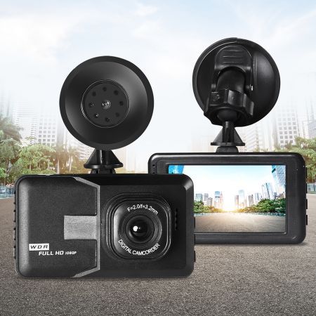 Car Dash Camera Cam 1080P FHD 3"LCD Video DVR Recorder Camera Night Vision Kit