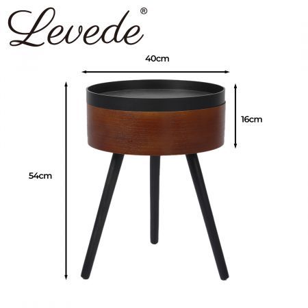 Levede Coffee Side End Tables Antique Storage Modern Bedside Table Plant Stand