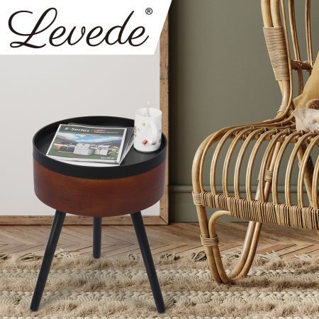 Levede Coffee Side End Tables Antique Storage Modern Bedside Table Plant Stand