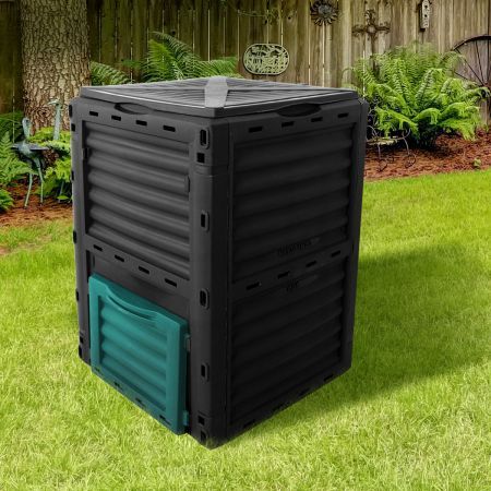 290L Compost Bin Food Waste Recycling Black