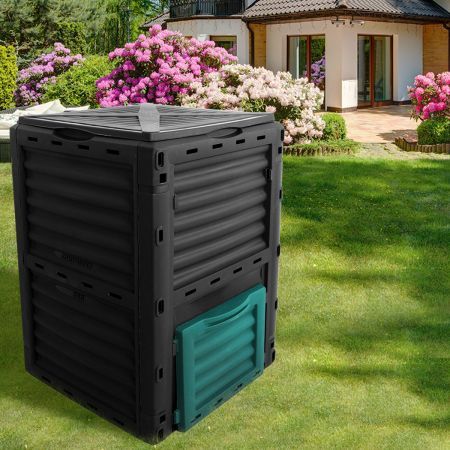 290L Compost Bin Food Waste Recycling Black