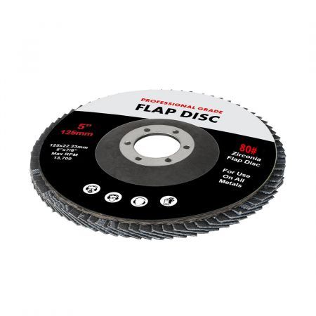 Traderight Flap Discs 125mm 5" Zirconia Sanding Wheel 80# Sander Grinding x10