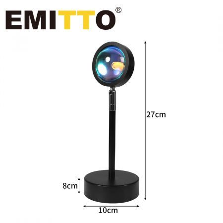 EMITTO USB Sunset Projection Lamp LED Modern Romantic Night Light Multi-colour