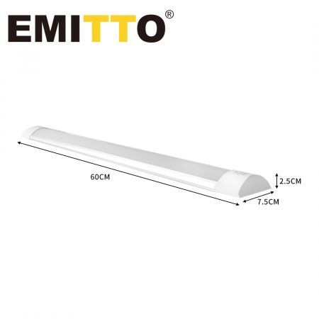 EMITTO LED Batten Light Ceiling Linear Microwave Sensor Optional Daylight 20W