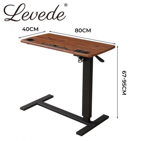 Levede Standing Desk Height Adjustable Sit Stand Office Computer Table Foldable