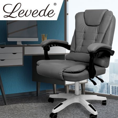 Levede Gaming Chair Office Computer Seat Racing PU Leather Executive Recliner